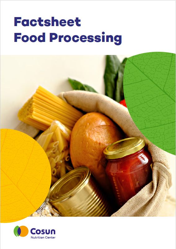 New! A factsheet on food processing