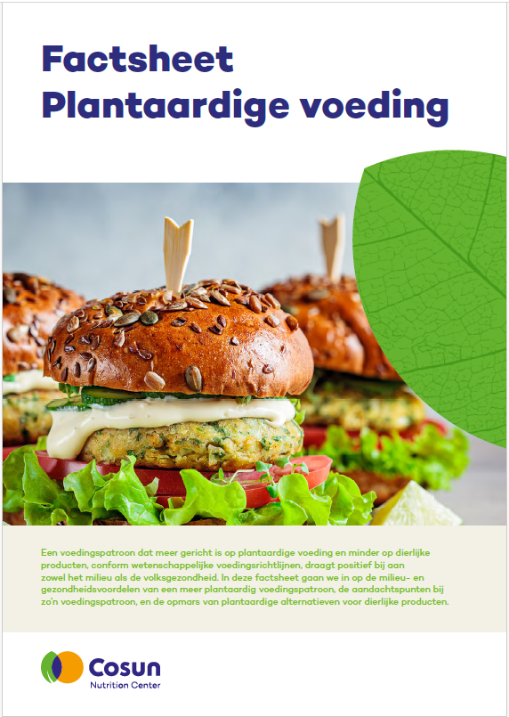 Nieuw! Factsheet Plantaardige voeding